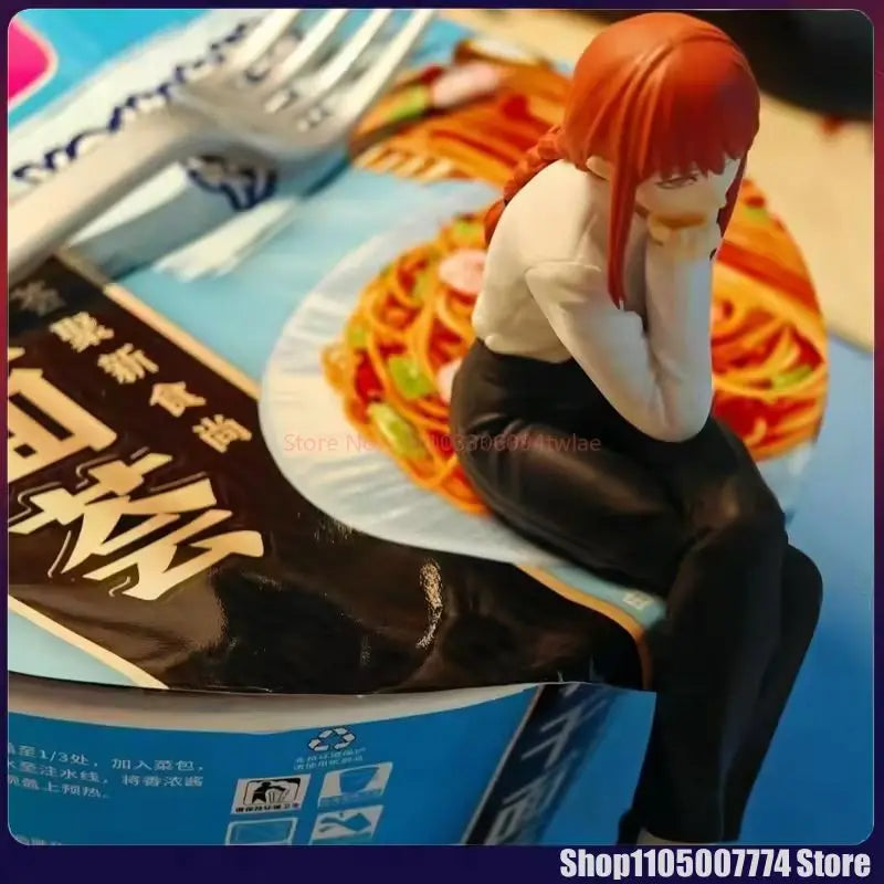 Chainsaw Man Figure Makima Anime 14Cm Noodle Stopper Figure Model Toys for Birthday Gifts Dropshipping