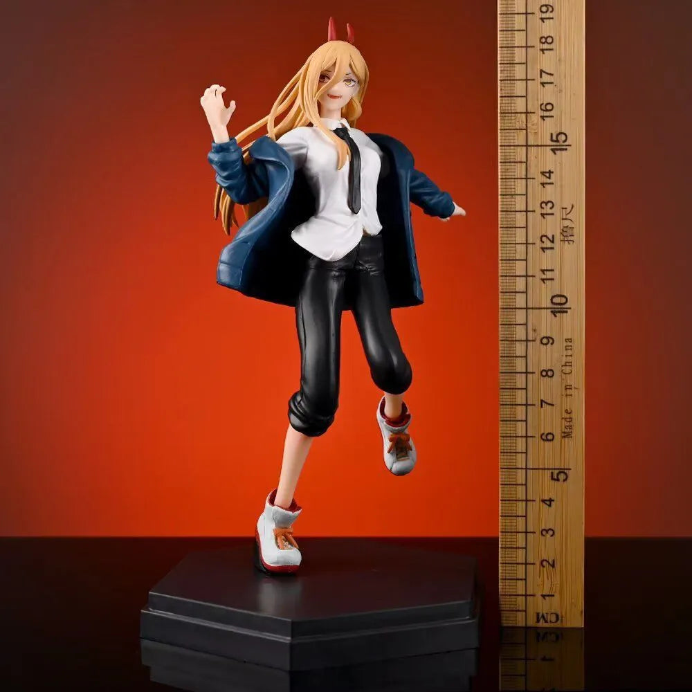 21Cm Chainsaw Man Anime Denji Figure Power Action Figure Pochita Figure Scene Ornament Makima Model Doll Makima Boxed Toys PVC
