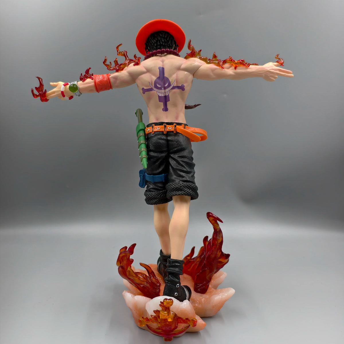 27Cm 10.6 Inch Anime Portgas D Ace Action Figures Pvc Statue Desktop Ornamen Collection Statue Model Decoration Room Desk Toys