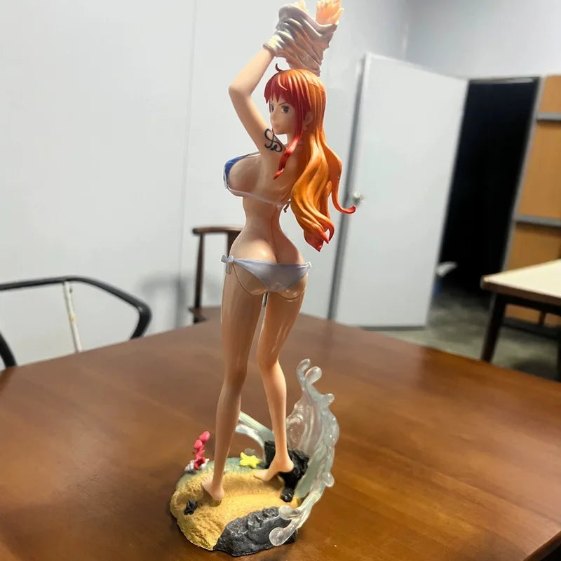 New One Piece Nami Action Sexy Figure Bikini Version Anime Collectible Model Cartoon Peripheral Desktop Decoration for Fans