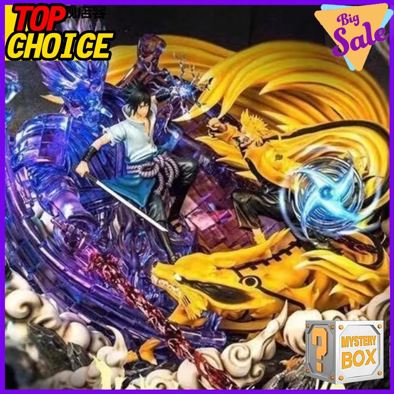 Naruto Anime Figure Kakashi Hatake Sasuke Uchiha 15-30 CM Blind Box Lucky Mystery Box Collection Gift for Fans Best Present