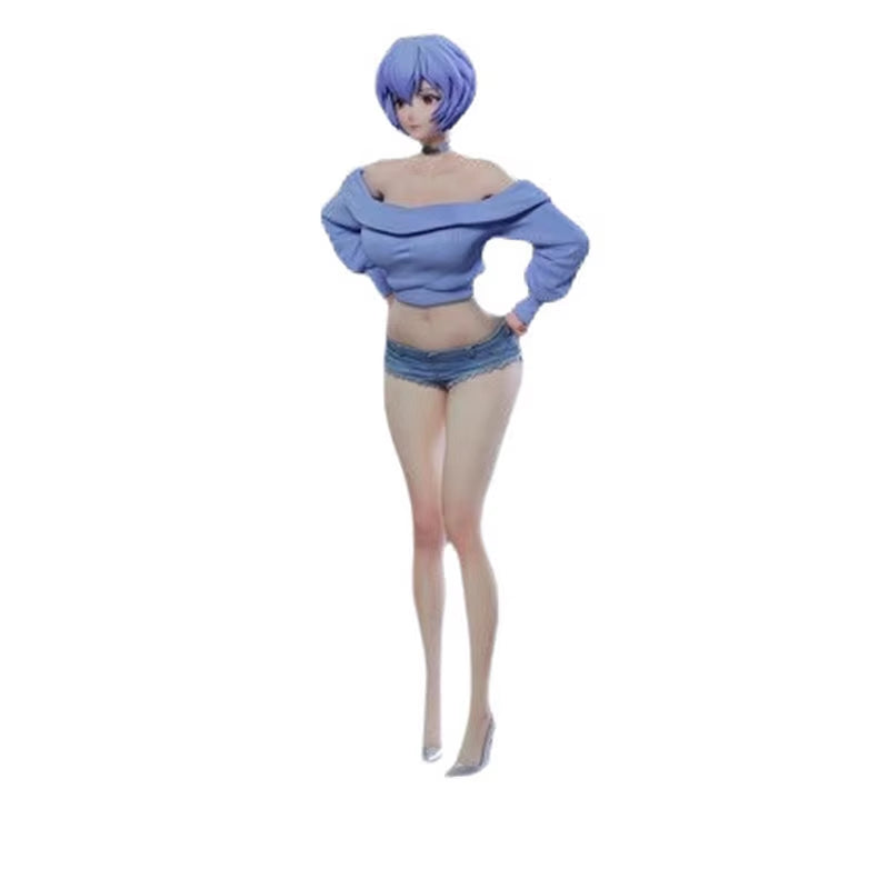 Schoolgirl Rei Ayanami Premium Version 26CM Limited Edition Anime Series GK Figure Statue Collectible Toy
