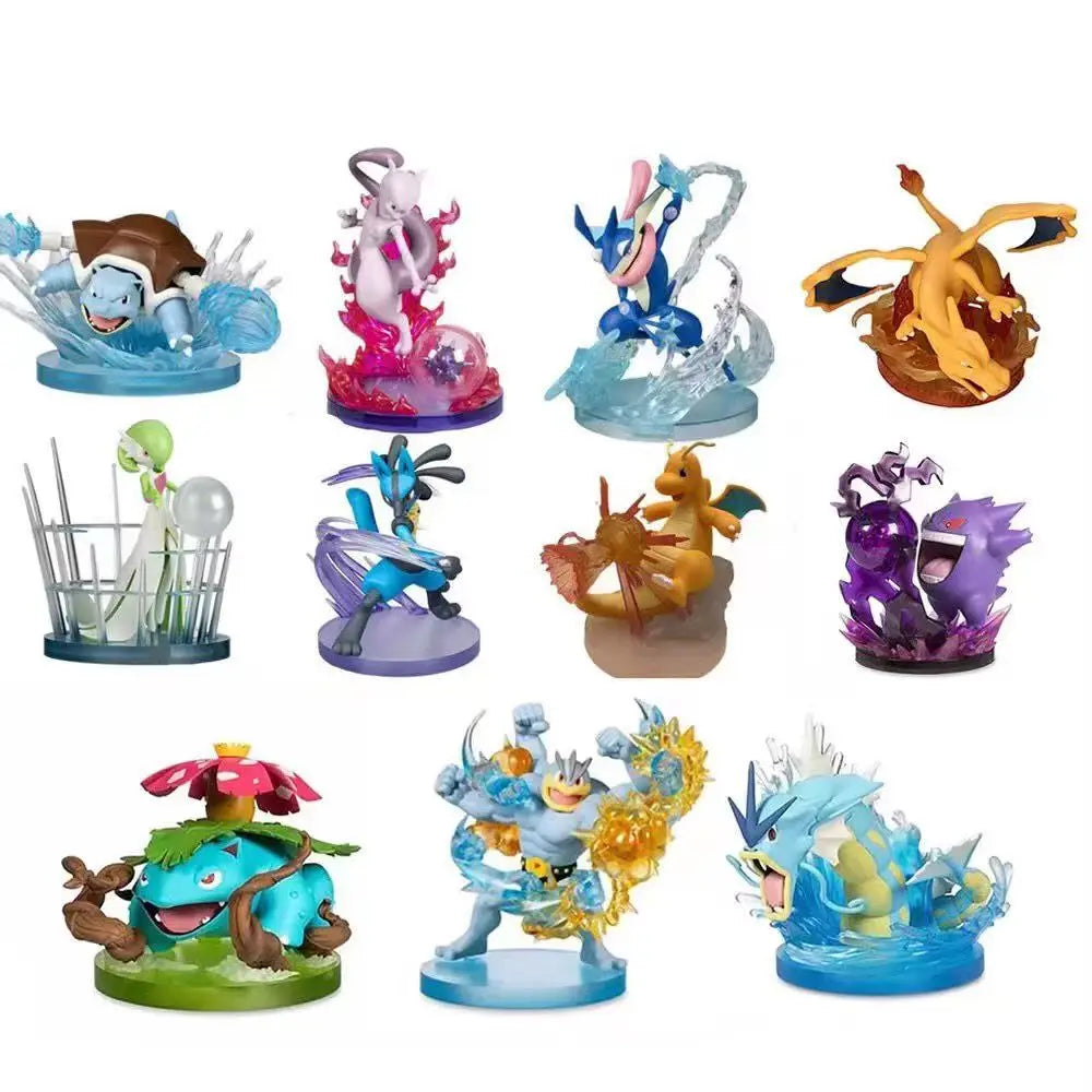 Pokemon Blind Box Figures Collectible Anime PVC Model Toys Pikachu Charizard Mewtwo Eevee Random Mystery Surprise Gift for Fans
