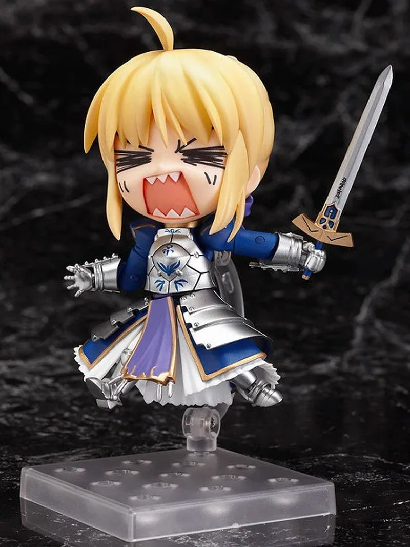 23CM Saber Anime Fate/Stay Night Figure 121 Lily Figure Knight King Saber Caliburn Battle Scene Model PVC Gift for Kids Decor