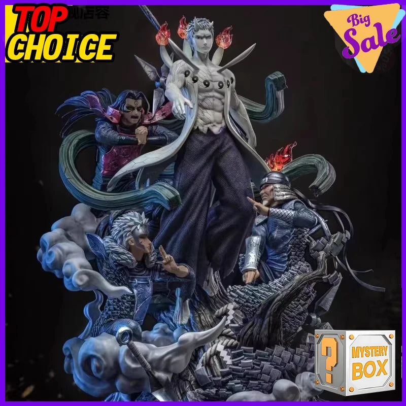 Naruto Anime Figure Kakashi Hatake Sasuke Uchiha 15-30 CM Blind Box Lucky Mystery Box Collection Gift for Fans Best Present