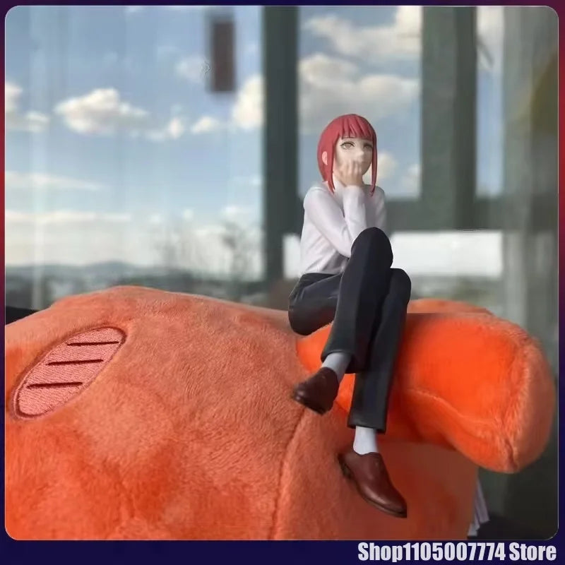 Chainsaw Man Figure Makima Anime 14Cm Noodle Stopper Figure Model Toys for Birthday Gifts Dropshipping