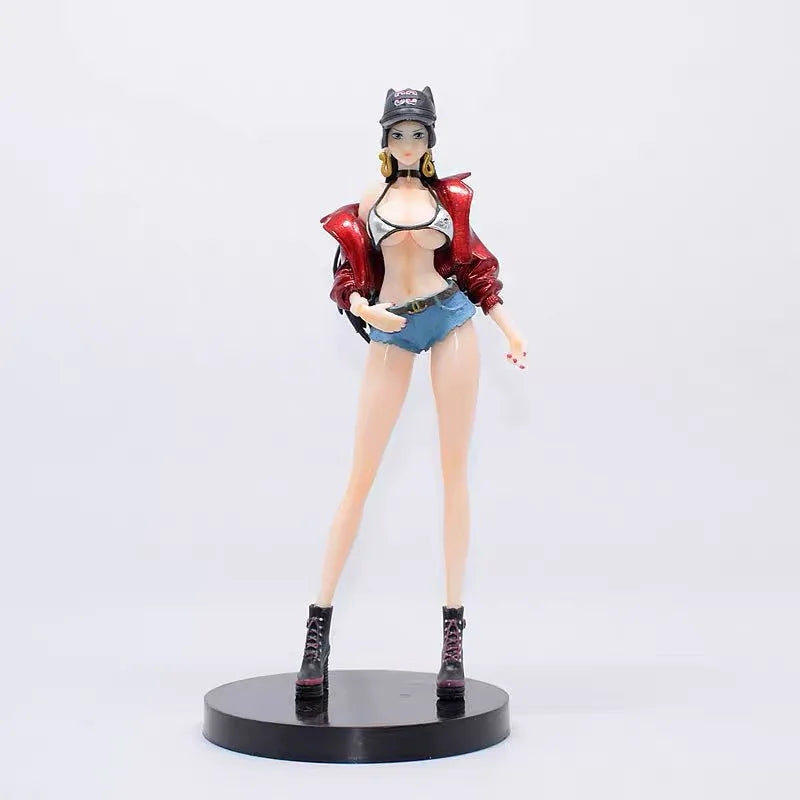 18Cm Boa Hancock Nico Robin Nami Anime Figure Sexy Beautiful Girl Manga Statue Action Figurine Collectible Model Toys