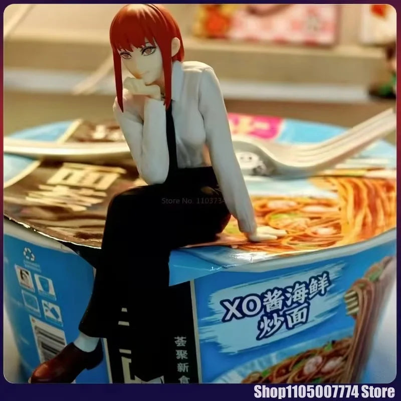 Chainsaw Man Figure Makima Anime 14Cm Noodle Stopper Figure Model Toys for Birthday Gifts Dropshipping