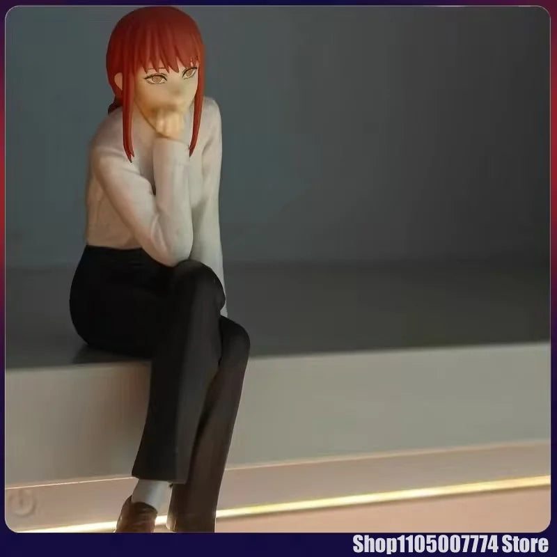Chainsaw Man Figure Makima Anime 14Cm Noodle Stopper Figure Model Toys for Birthday Gifts Dropshipping