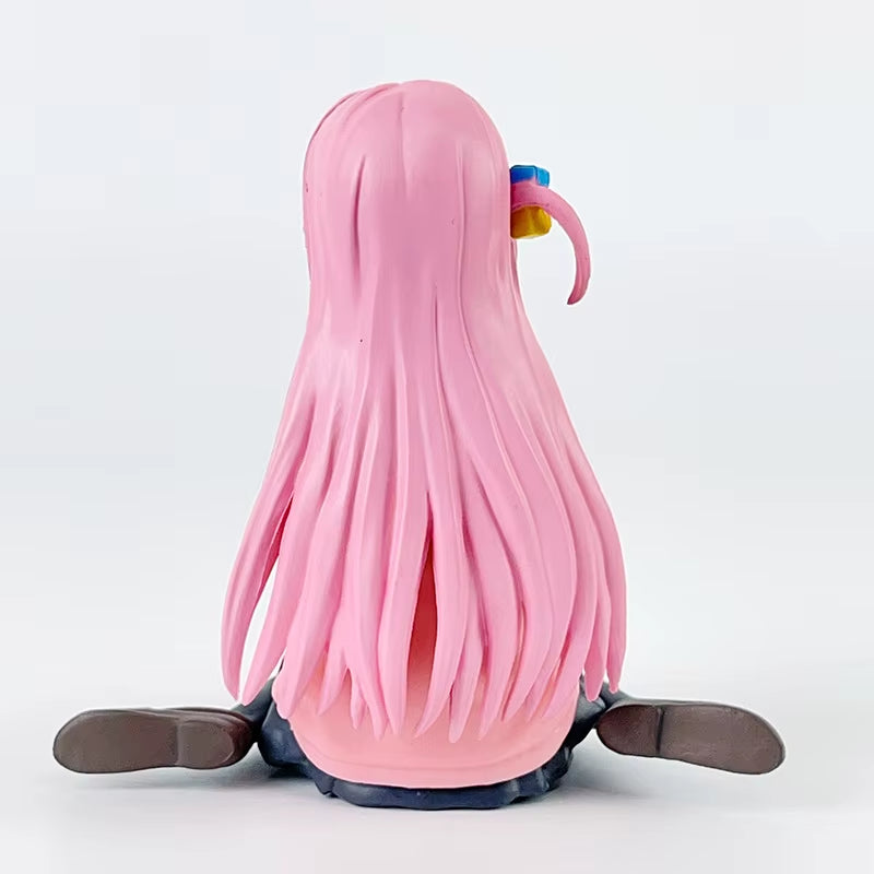 8Cm Bocchi the Rock Hitori Gotoh Anime Figure Kawaii Sitting Melancholy Girl Action Figures PVC Adult Collection Model Doll Toys