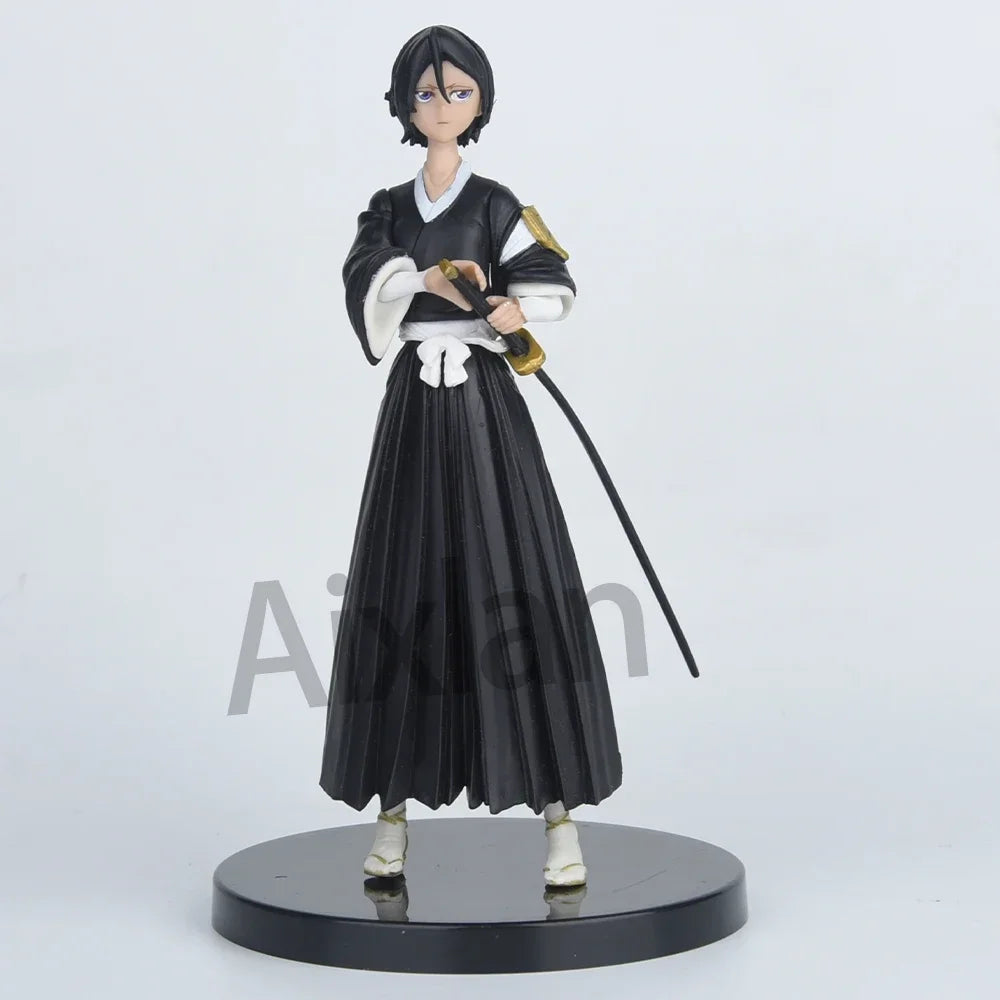 3Pcs BLEACH Anime Figure Kurosaki Ichigo PVC Action Figure Kuchiki Rukia Figurine Collectible Model Toys Kid Gift