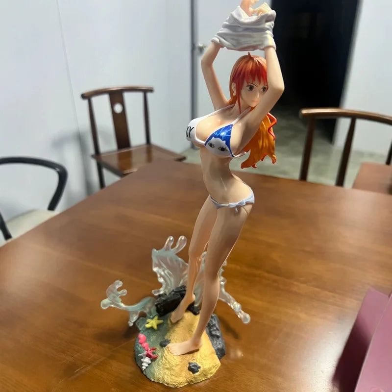 New One Piece Nami Action Sexy Figure Bikini Version Anime Collectible Model Cartoon Peripheral Desktop Decoration for Fans