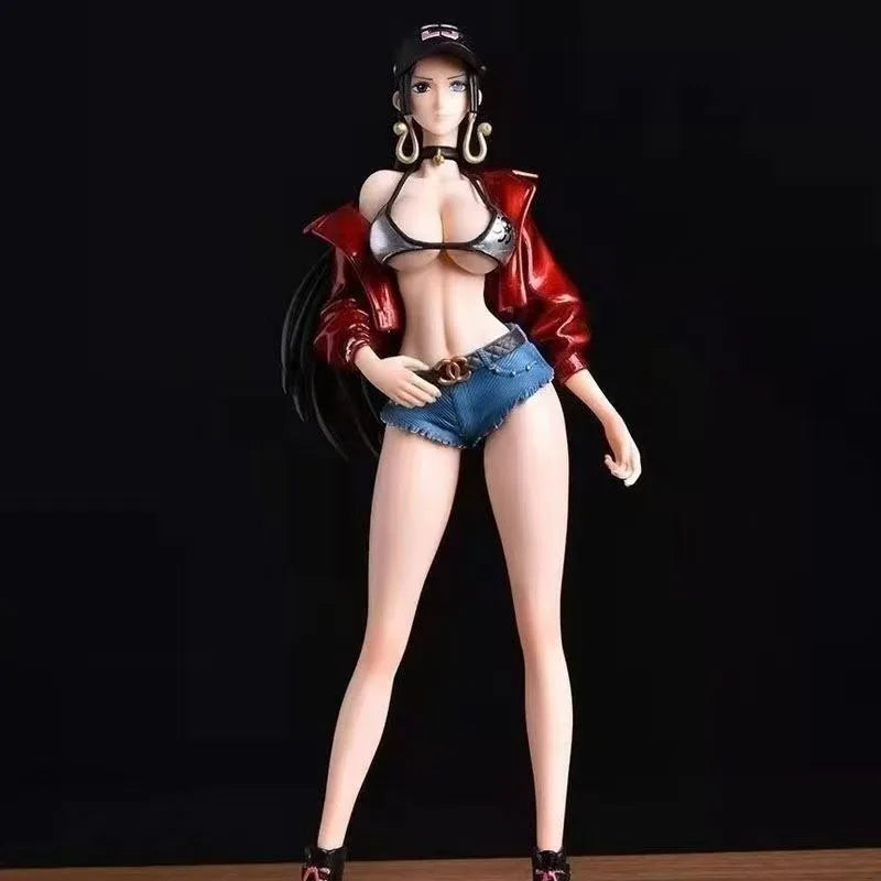 18Cm Boa Hancock Nico Robin Nami Anime Figure Sexy Beautiful Girl Manga Statue Action Figurine Collectible Model Toys