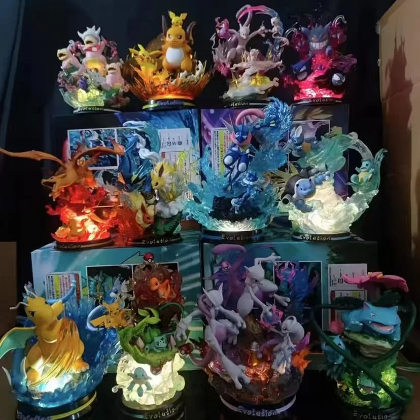 Pokemon Blind Box Figures Collectible Anime PVC Model Toys Pikachu Charizard Mewtwo Eevee Random Mystery Surprise Gift for Fans