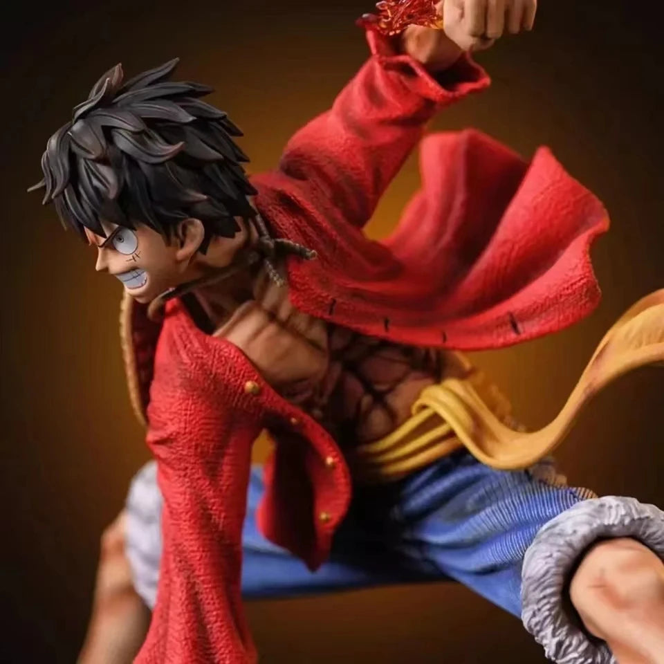 18Cm One Piece Monkey D. Luffy Luffy Figures Battle Style Action Figures Anime Collection PVC Model Doll Toys Kid Birthday Gifts