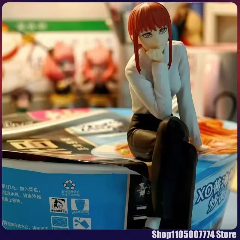 Chainsaw Man Figure Makima Anime 14Cm Noodle Stopper Figure Model Toys for Birthday Gifts Dropshipping