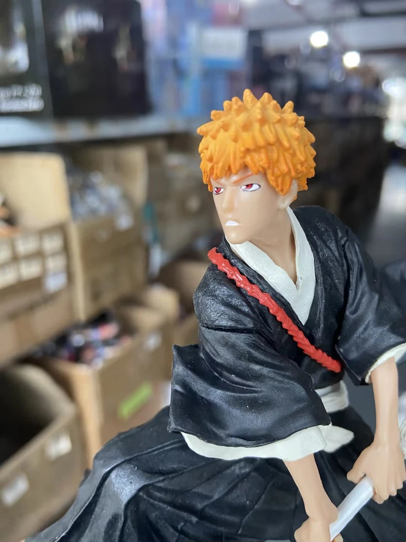 18.5Cm Anime BLEACH Kuchiki Rukia Action Figure Collectible Model Toys Japanese Dolls Desktop Decorations PVC Standing Figures