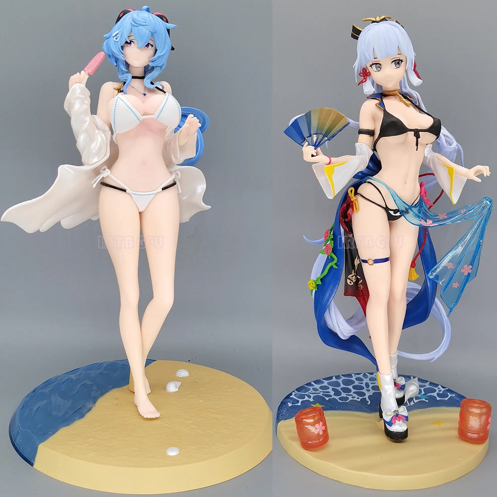 Genshin Impact Ganyu Ayaka swimming figure
