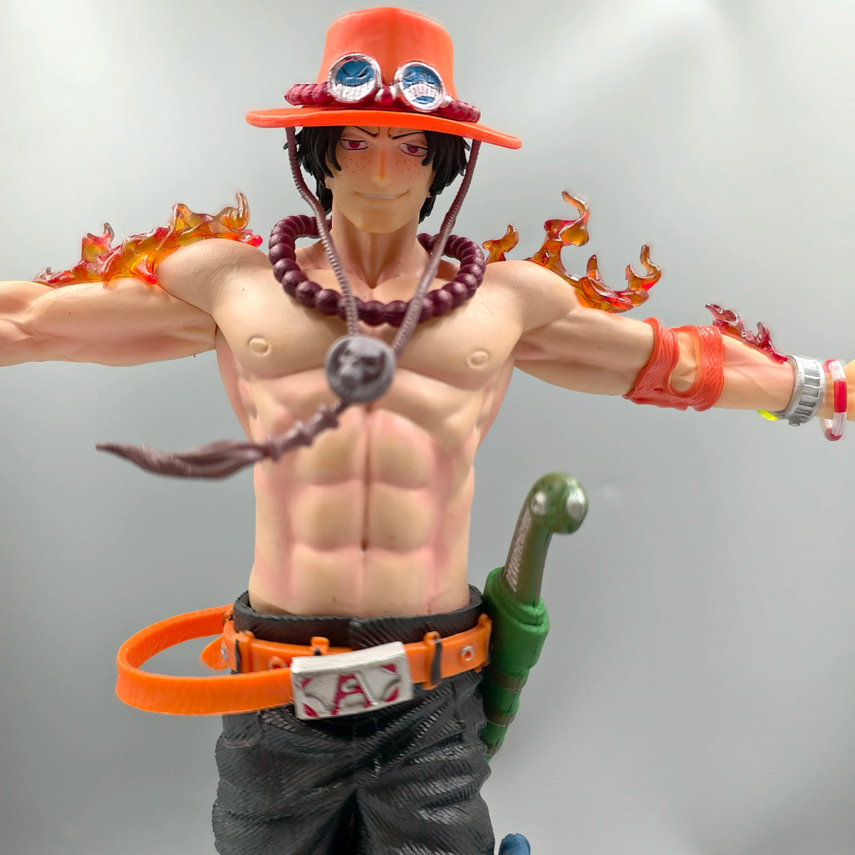 27Cm 10.6 Inch Anime Portgas D Ace Action Figures Pvc Statue Desktop Ornamen Collection Statue Model Decoration Room Desk Toys