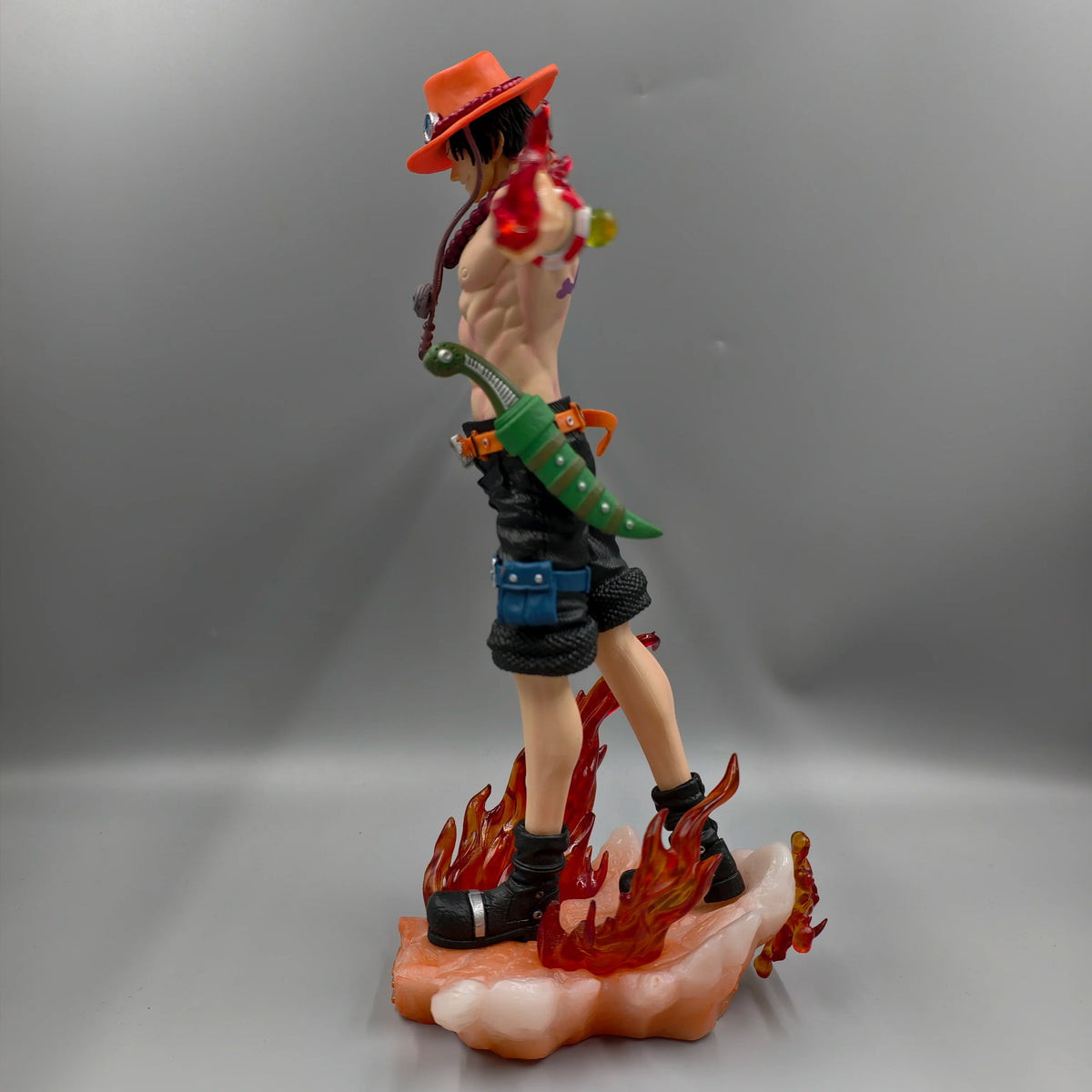 27Cm 10.6 Inch Anime Portgas D Ace Action Figures Pvc Statue Desktop Ornamen Collection Statue Model Decoration Room Desk Toys