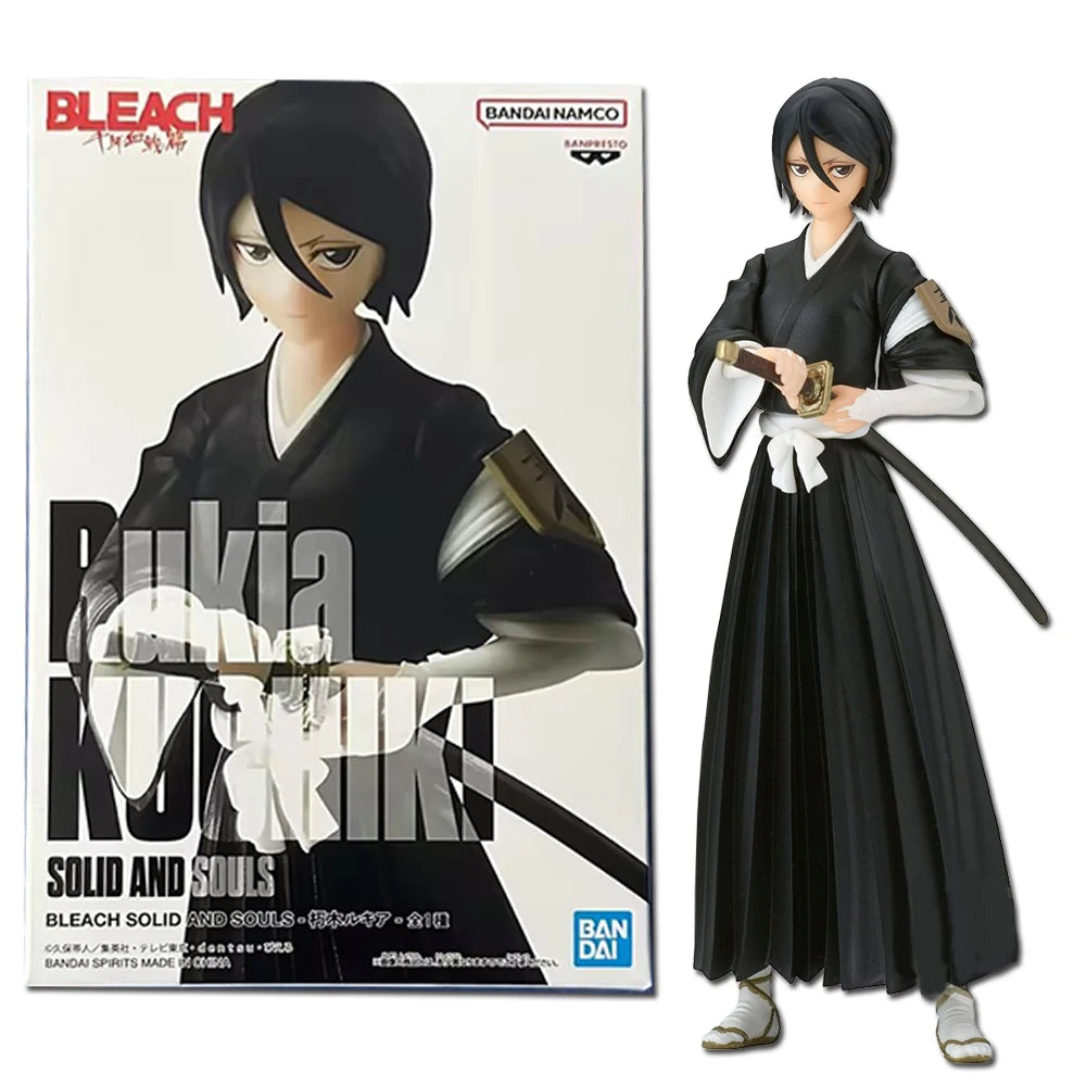 18.5Cm Anime BLEACH Kuchiki Rukia Action Figure Collectible Model Toys Japanese Dolls Desktop Decorations PVC Standing Figures