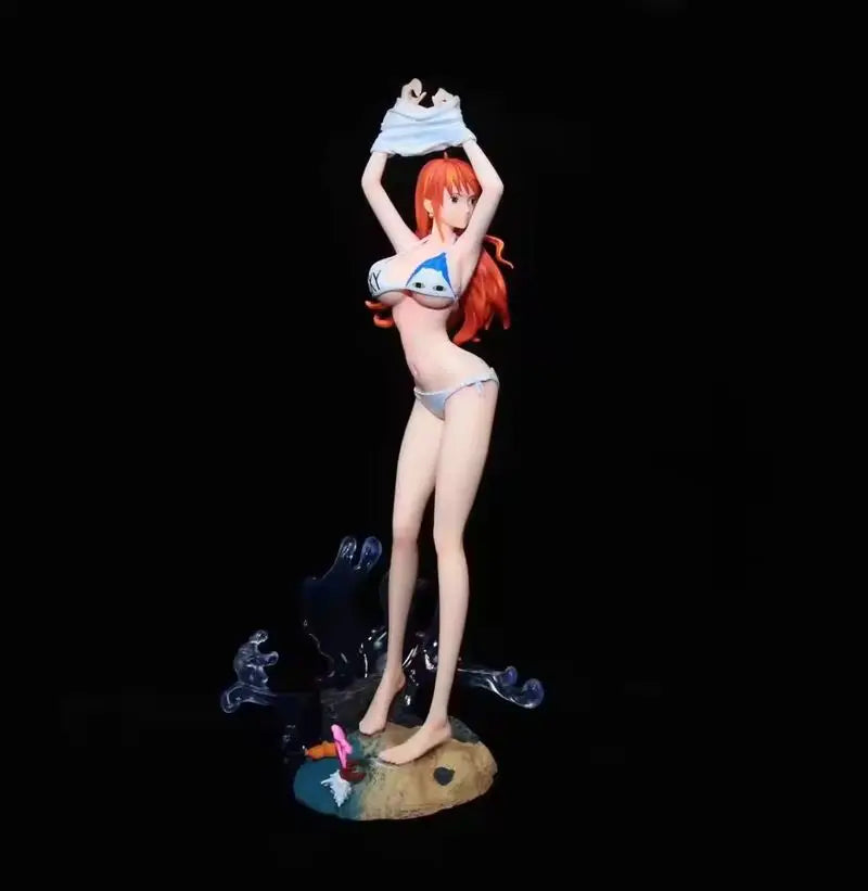 New One Piece Nami Action Sexy Figure Bikini Version Anime Collectible Model Cartoon Peripheral Desktop Decoration for Fans