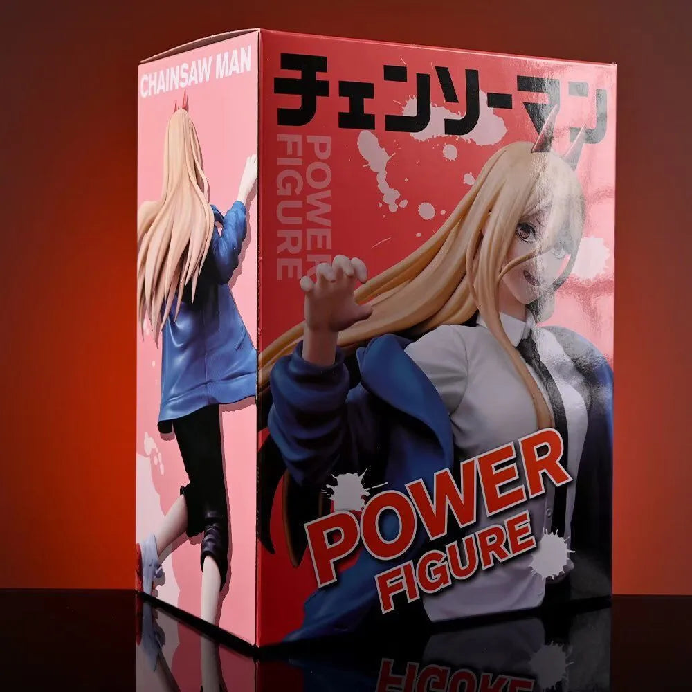 21Cm Chainsaw Man Anime Denji Figure Power Action Figure Pochita Figure Scene Ornament Makima Model Doll Makima Boxed Toys PVC