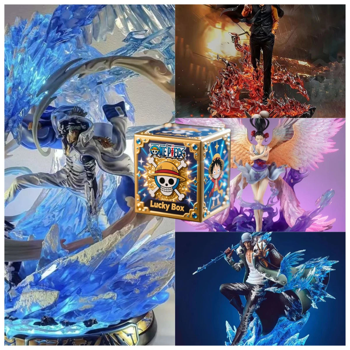 One Piece Blind Box Set: Nami Ace Law Action Figures - Limited Edition Collectibles for Anime Lovers