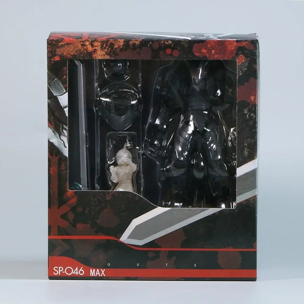 16Cm Figma Sp-046 Berserk Guts Berserker Armor Review Anime Figure Armor of Berserk Action Figure Adult Model Toy Doll