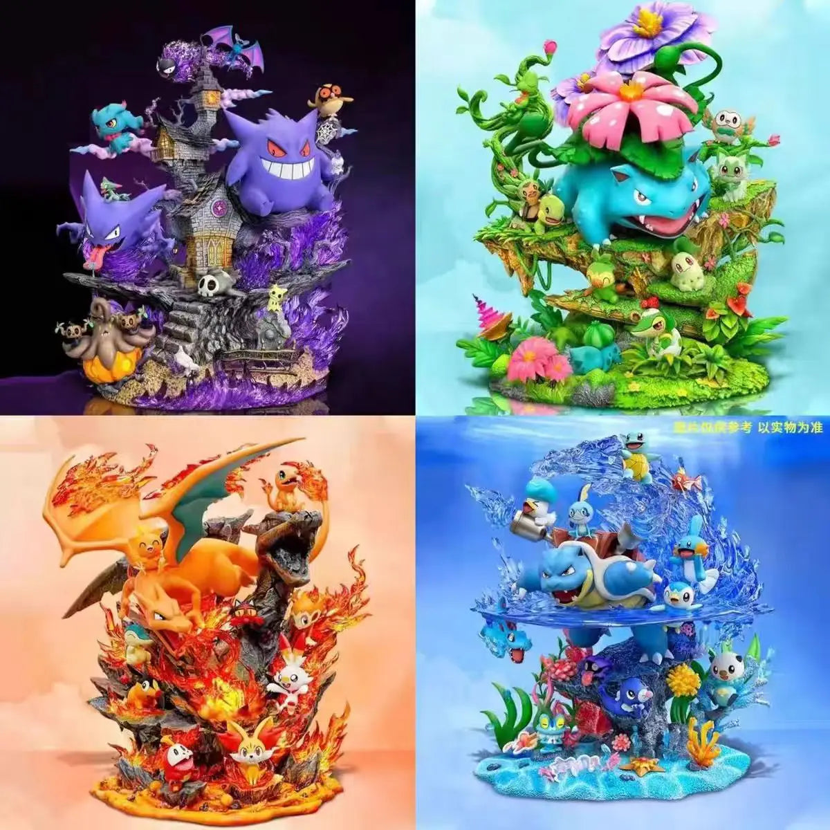 Pokemon Blind Box Figures Collectible Anime PVC Model Toys Pikachu Charizard Mewtwo Eevee Random Mystery Surprise Gift for Fans