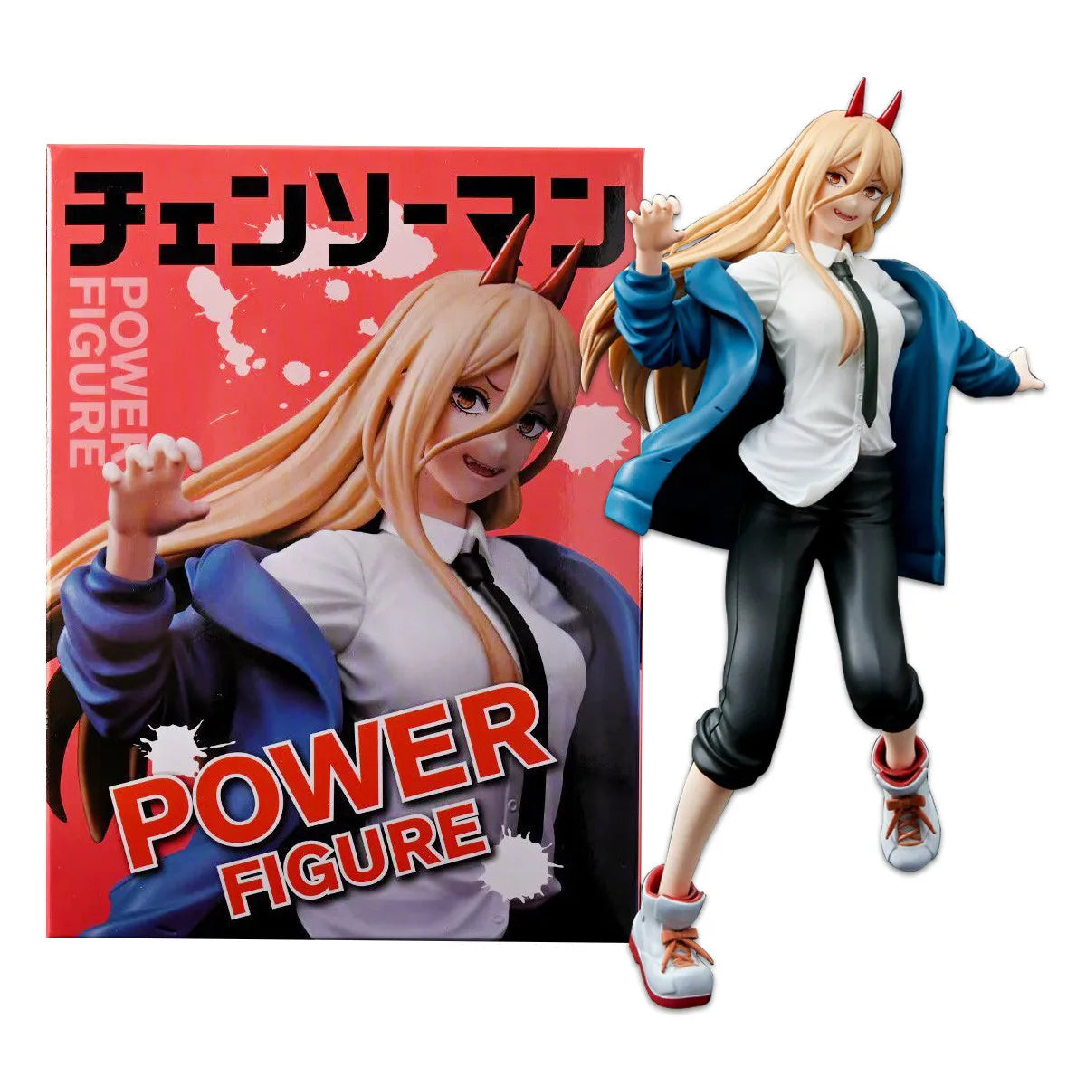 21Cm Chainsaw Man Anime Denji Figure Power Action Figure Pochita Figure Scene Ornament Makima Model Doll Makima Boxed Toys PVC
