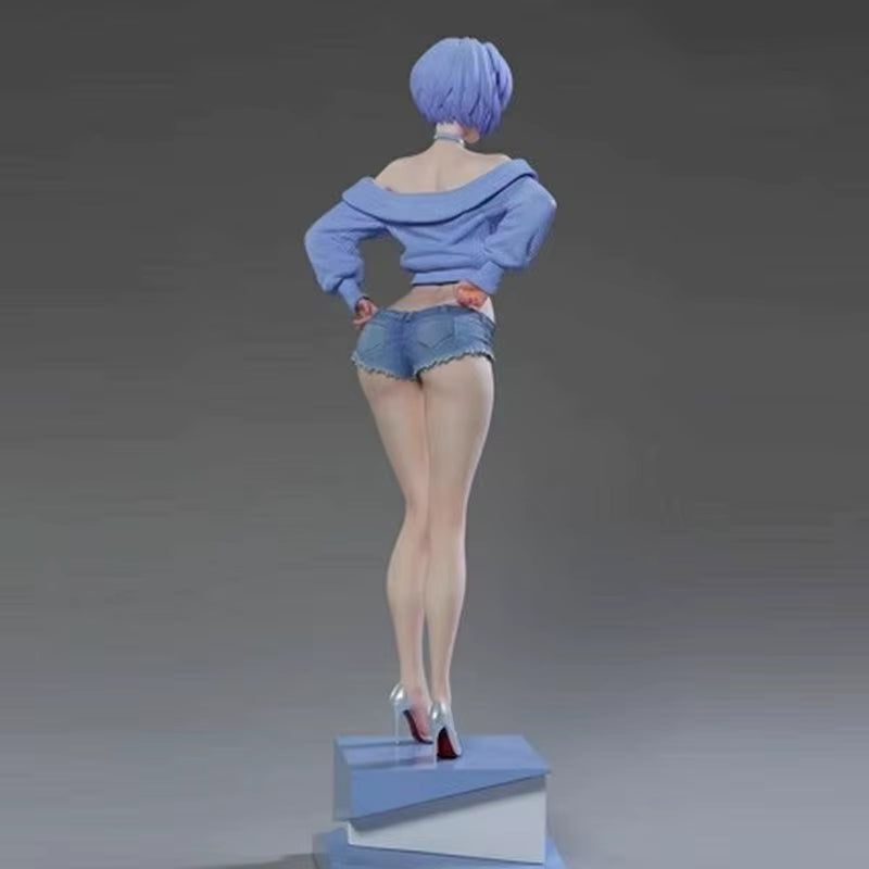 Schoolgirl Rei Ayanami Premium Version 26CM Limited Edition Anime Series GK Figure Statue Collectible Toy
