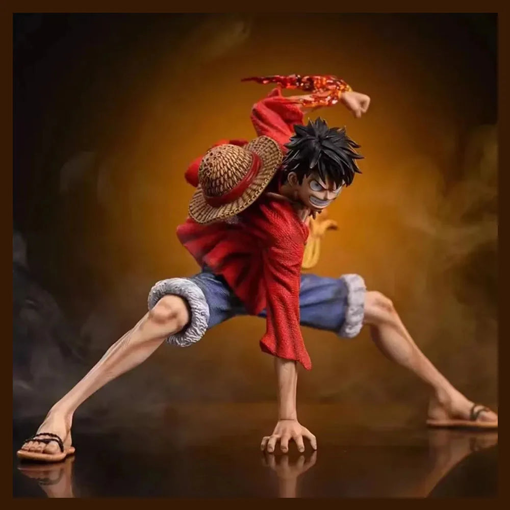 18Cm One Piece Monkey D. Luffy Luffy Figures Battle Style Action Figures Anime Collection PVC Model Doll Toys Kid Birthday Gifts