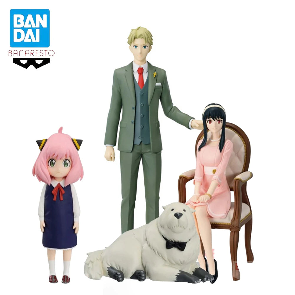 Original in Stock BANPRESTO Anime Spyxfamily Yor Forger Bond Forger Loid Forger Anya Forger Figure Model Genuine Boxed Toy
