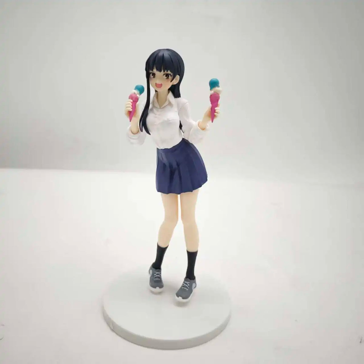 Yamada Anna with Icecream Cute Girls PVC Figure Model Toys Gift 18Cm