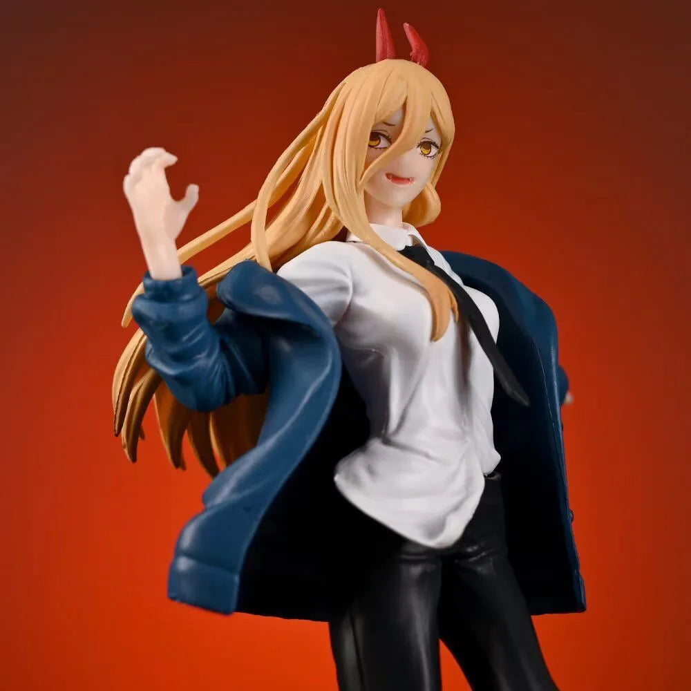 21Cm Chainsaw Man Anime Denji Figure Power Action Figure Pochita Figure Scene Ornament Makima Model Doll Makima Boxed Toys PVC