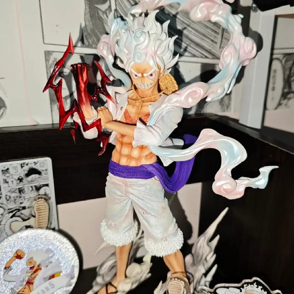 25Cm One Piece Anime Figure 5 Gear Luffy Figure Nika Luffy Figure Pvc Model Statue Collection Decoration Ornaments Toys Gifts